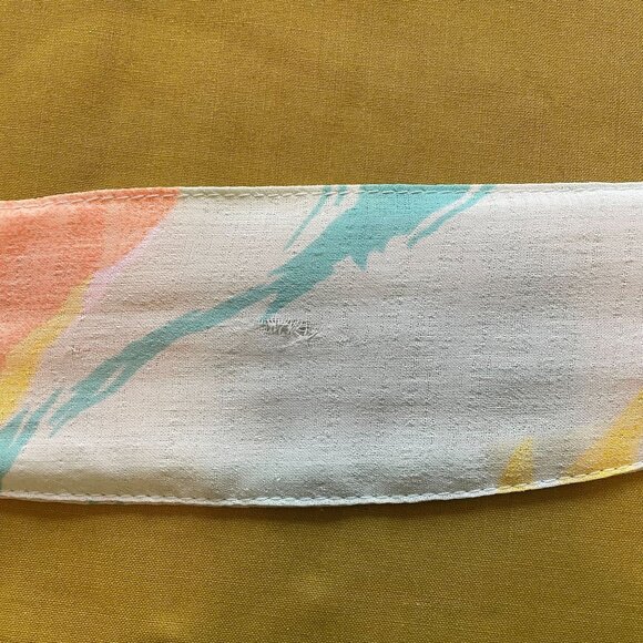 Vintage Jonathan Martin Pastel Floral Print Semi-Sheer 3/4 Sleeve Dress XL - Picture 5 of 7